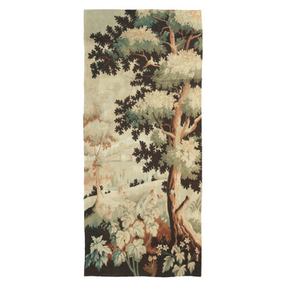 French One-of-a-Kind Runner 4'2" X 9'10" Hand Knotted Area Rug
