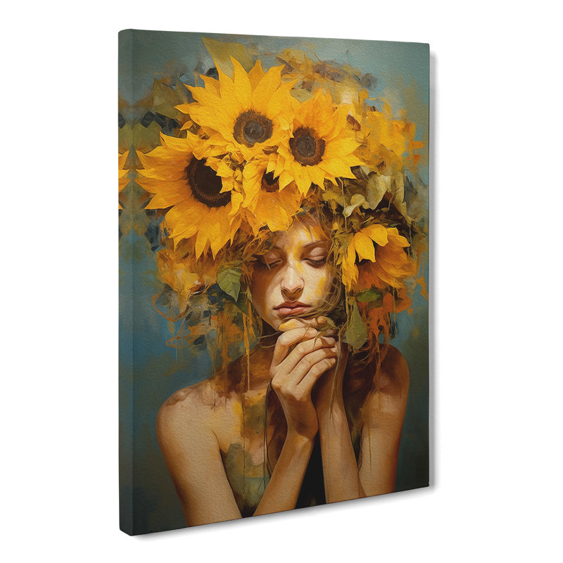 Sunflower Realism - Print, 50cm H x 35cm W x 3cm D