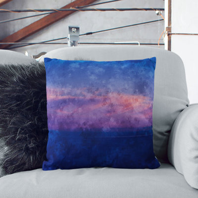 Light Clouds Painting Cushion with Filling