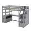 Lit mezzanine avec bureau et tablettes-634070677-634070676