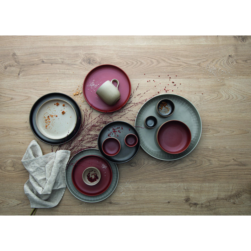 Joyn Stoneware Espresso Cup, Ash/Brown