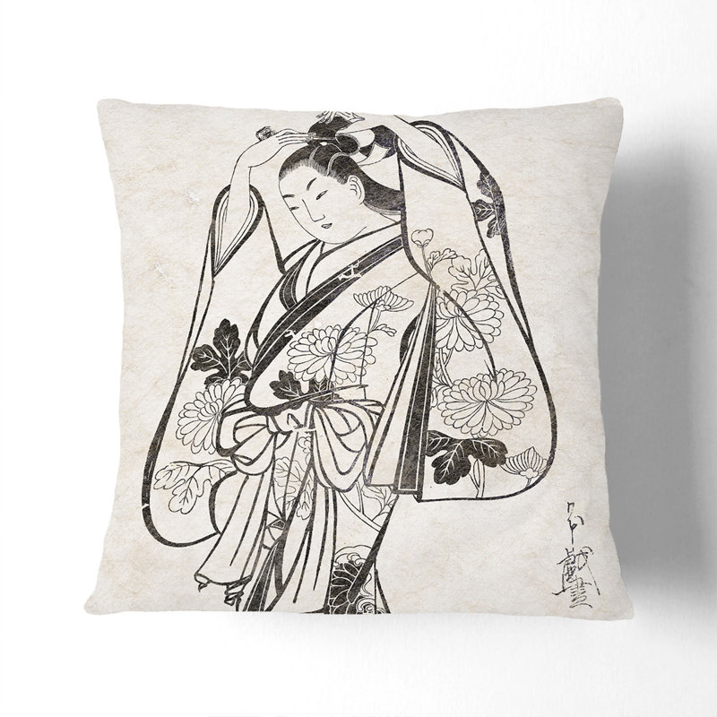 Square Throw Cushion, 40cm H x 40cm W x 15cm D