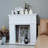 Beige Manufactured Wood Freestanding Fireplace-815885324
