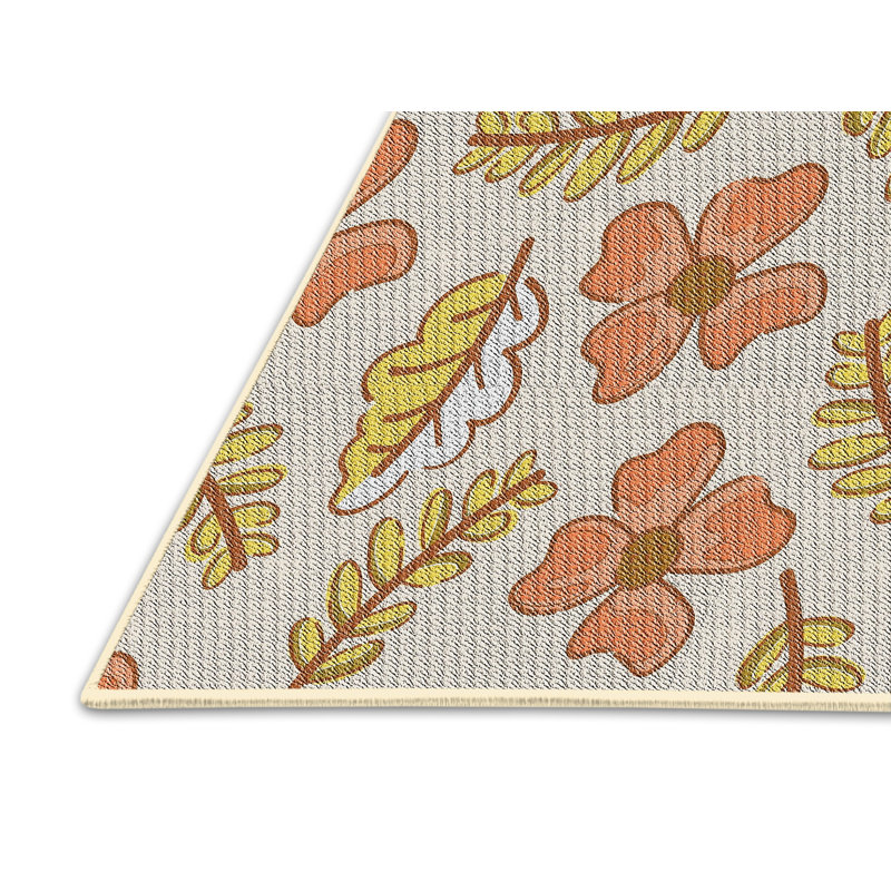 Tapis beige / orange Reicherter, Rectangle 8 pi x 10 pi
