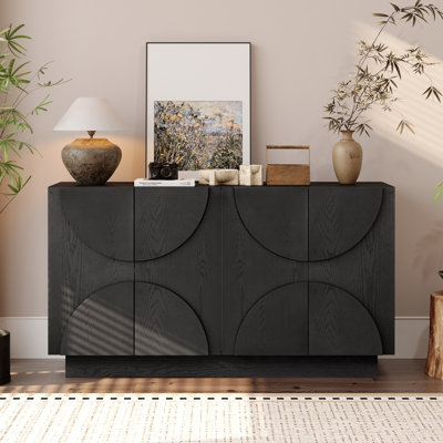 4-Door Storage Sideboard with Adjustable Shelves
