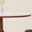 White&Walnut Round Sintered Stone Dining table-1942548850