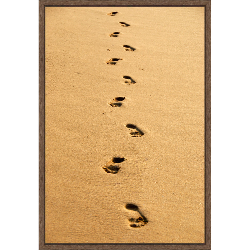 «Footprints», reproduction d'art sur toile encadrée