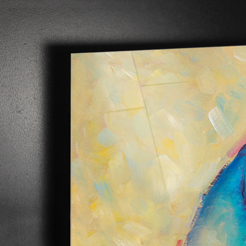 Il Leopardo Azzurro by Cindy Revell - Square Print on Canvas, 70cm H x 70cm W