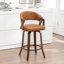Tabouret de comptoir pivotant en similicuir Providence-128799107