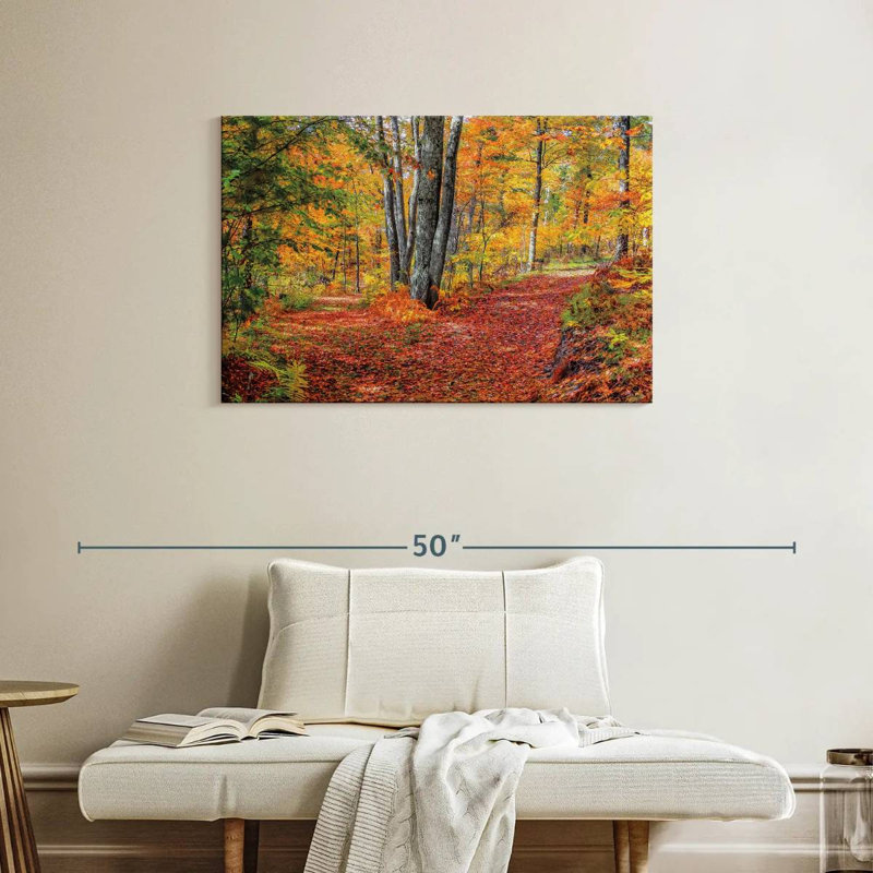 Alvord Autumn In The Woods, 24" H x 36" W