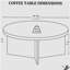 Table basse ronde 1 pièce Voir ci-dessous