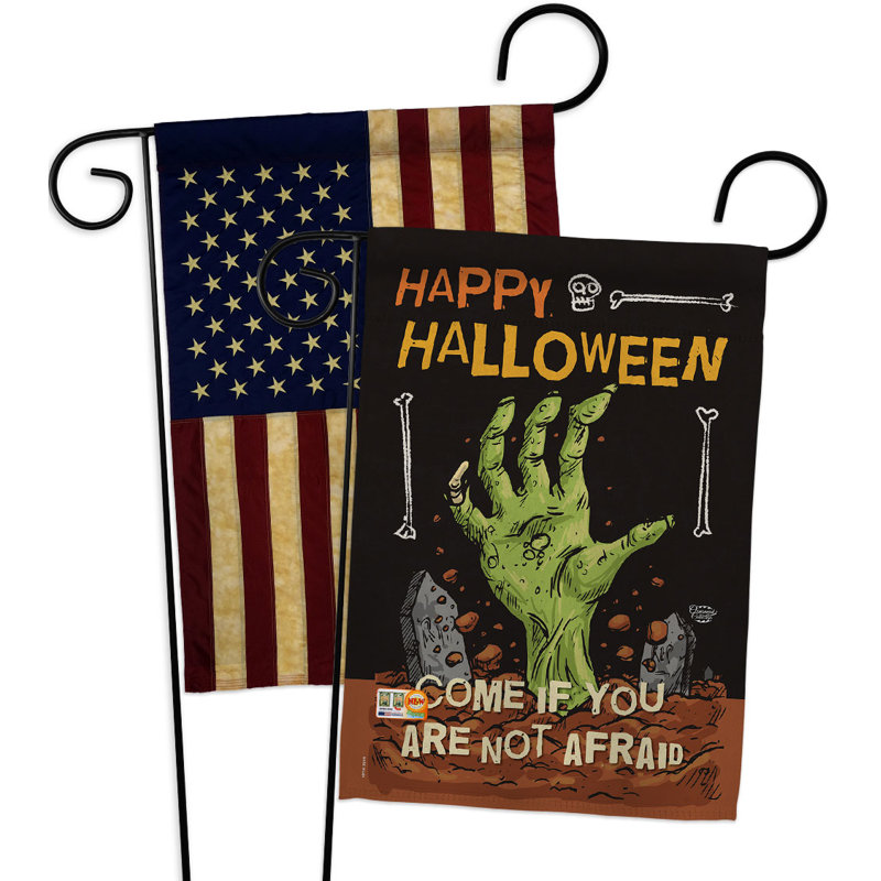 Drapeau de jardin en polyester 2 côtés 1 pi 5 po x 1 pi