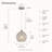 Modern 1 - Light Silver Globe Single Pendant Light For Kitchen Island Dining Area Bedroom (Bulb Include)