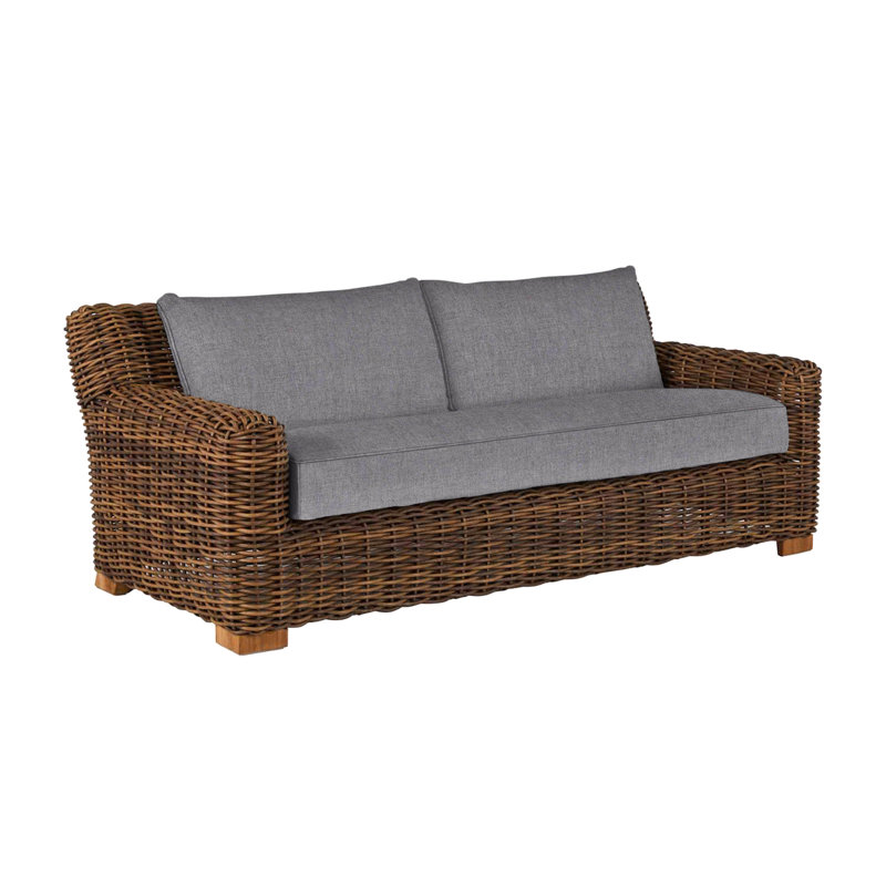 Montauk Sofa - Raffia, Welt, Verona Mist, Standard Plus