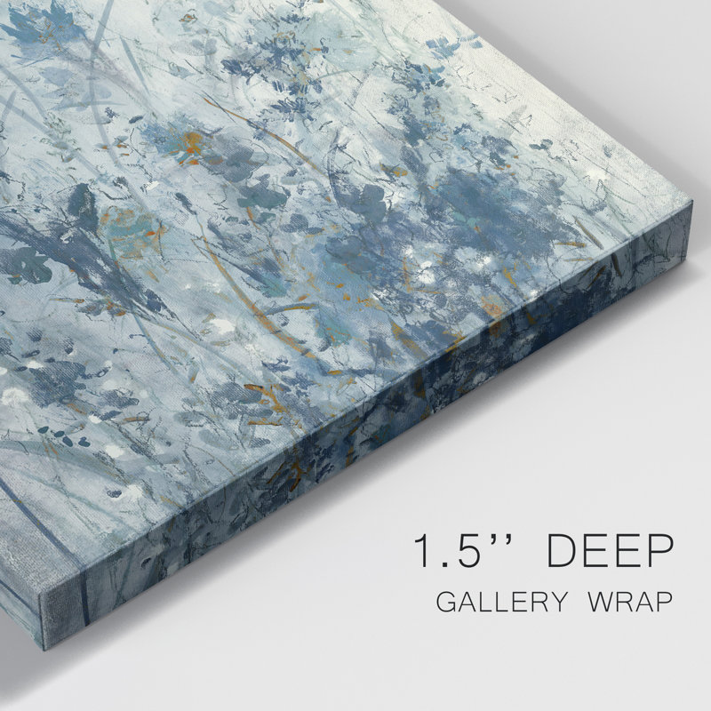 «AU CH Blue Spring I», peinture sur toile tendue, H 36 po x l 24 po x P 1 po