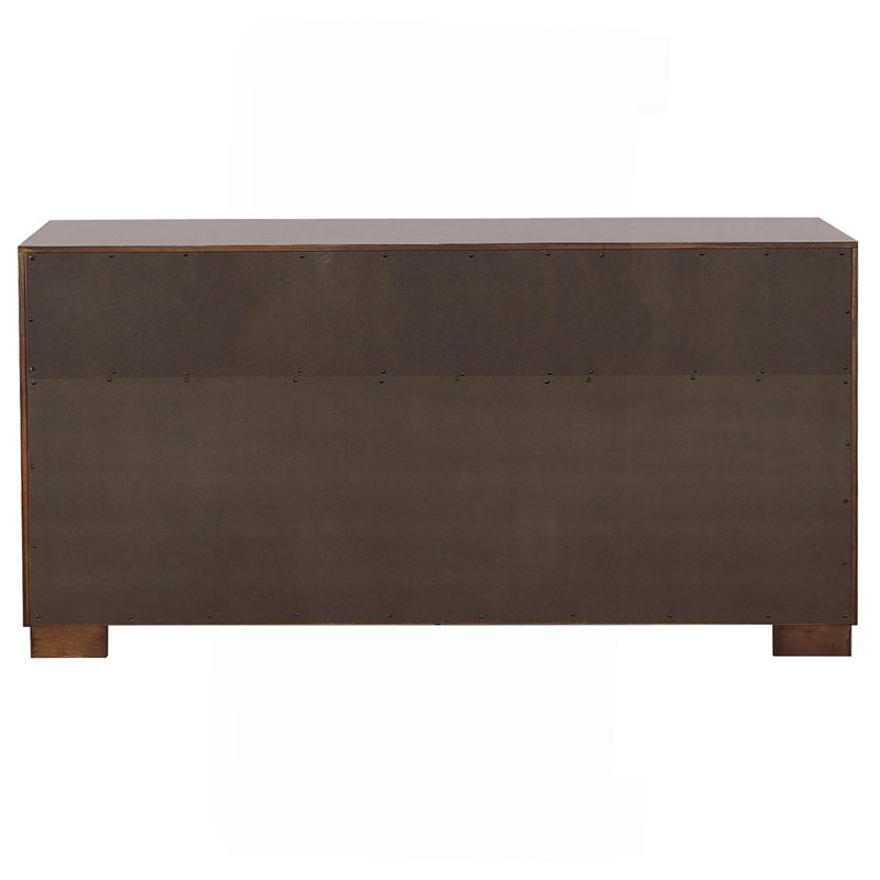 Ensemble de chambre avec lit plateforme 5 pièces et 2 tables de chevet Cappuccino