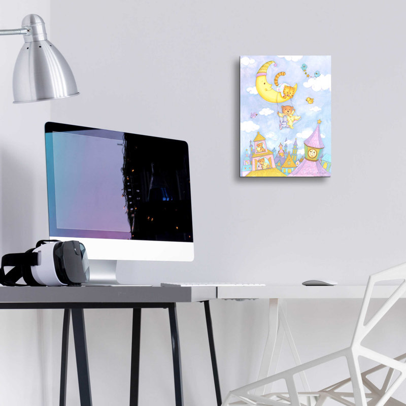 Moon Swing »par Viv Eisner, acrylique, H 16 po x l 12 po x P 0,13 po