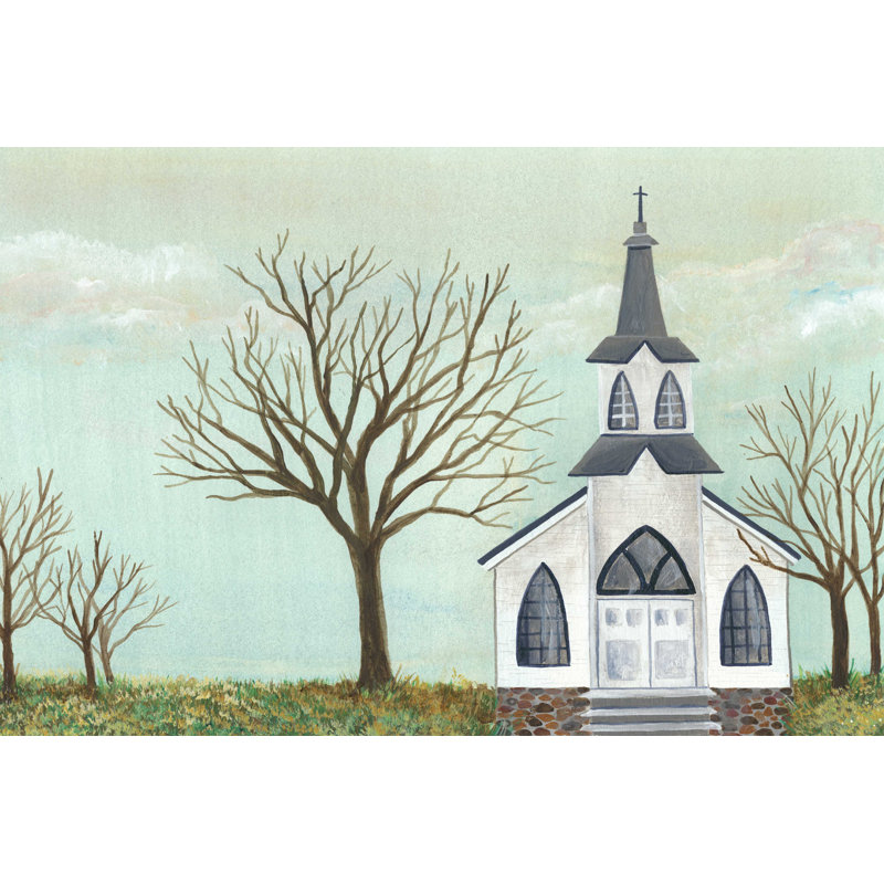 Country Church II, H 8 po x l 12 po