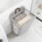 Two Medium-Sized Grey Pieces,Foldable Laundry Hamper Basket For Home, Bathroom, Dorm - Multi-Functional Storage Organizer With Wall Mount Option, Made Of Breathable Linen Cotton Blend-121584485-121584482
