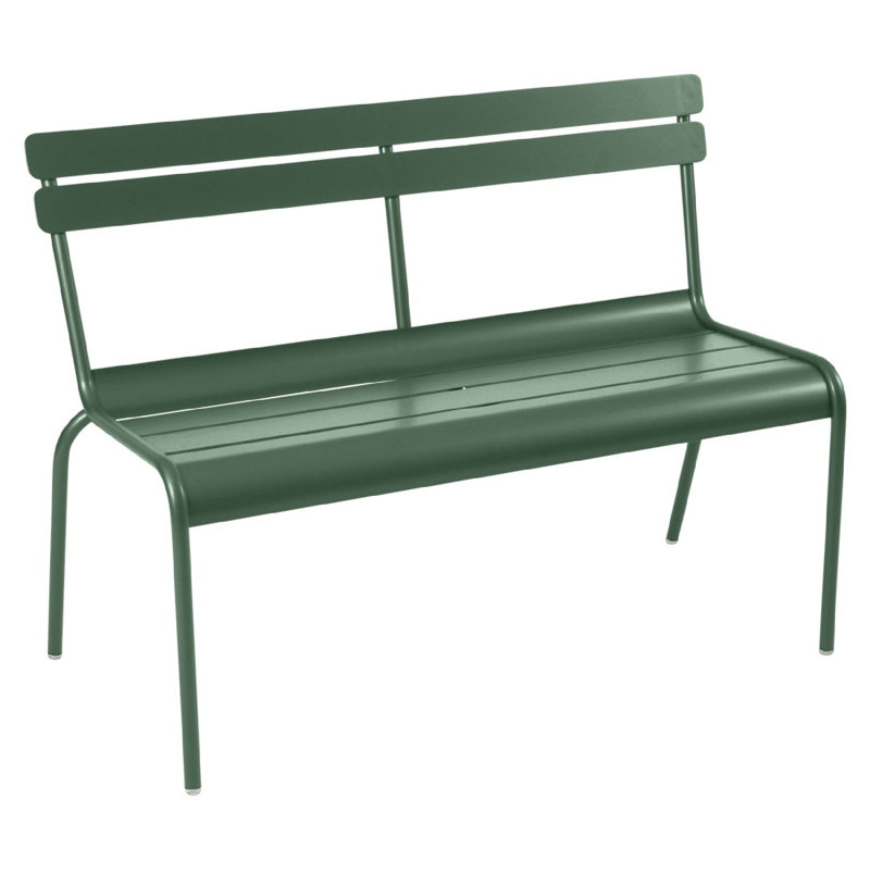 Banc de jardin 100% aluminium Luxembourg, Vert cèdre