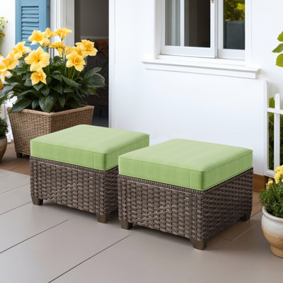 Eaker Wicker Outdoor Ottoman
