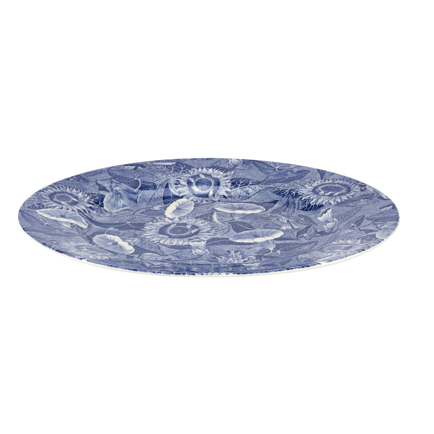 Spode Blue Room Oval Platter 14" Sunflower