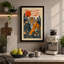 Tiger in Jungle Japandi - Wrapped Canvas-34168800-34168801