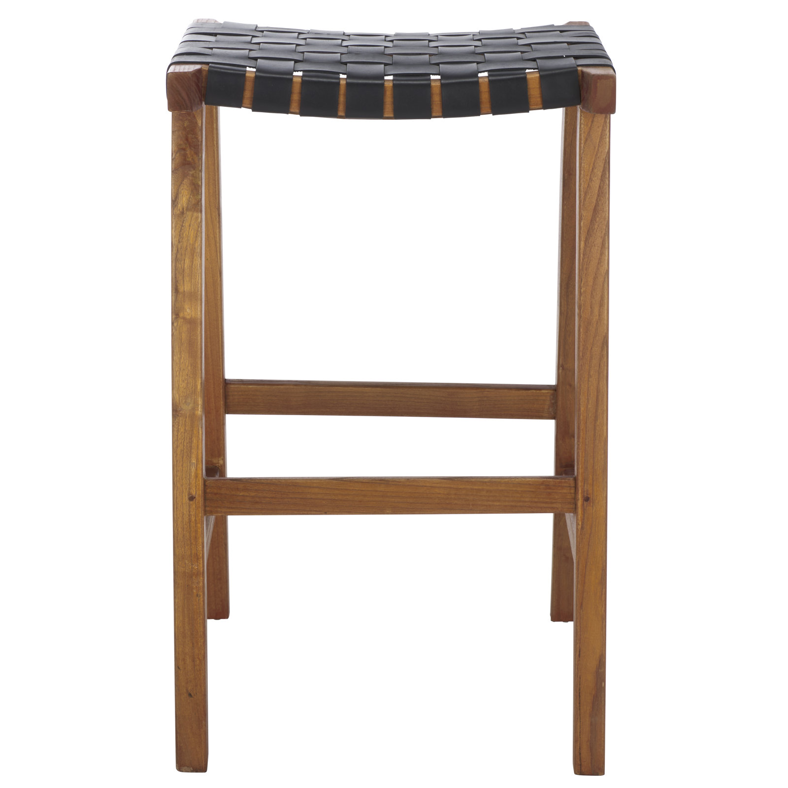 Alston Bar Stool, Bar Stool (30” Seat Height), Natural, Black