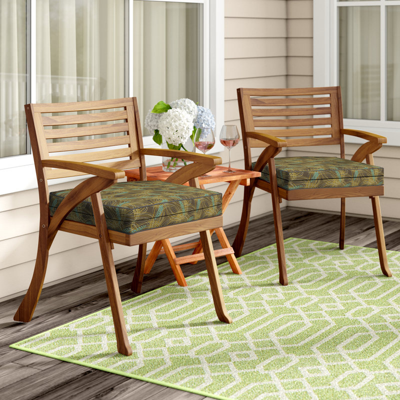 Outdoor Waterproof Square Seat Cushion Cover, Individual Box Cushion Sofa Couch Cover With Piping