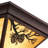 Warm Bronze 3 - Bulb Outdoor Flush Mount