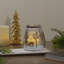 Lanterne en verre sans flamme 6,25 "Trees and Fawns
