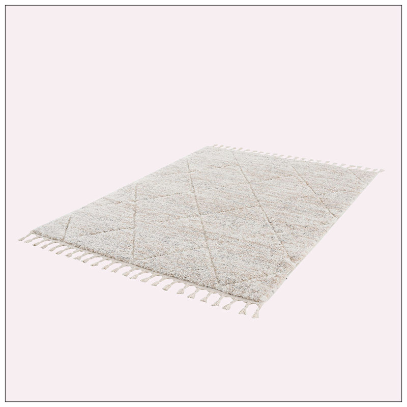 Tapis crème Borivoje, Rectangle 5 pi 3 po x 7 pi