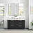 Allister 60" Free-standing Double Bath Vanity in Oak Weathered Black with White Quartz Stone Top-121696756-121696758