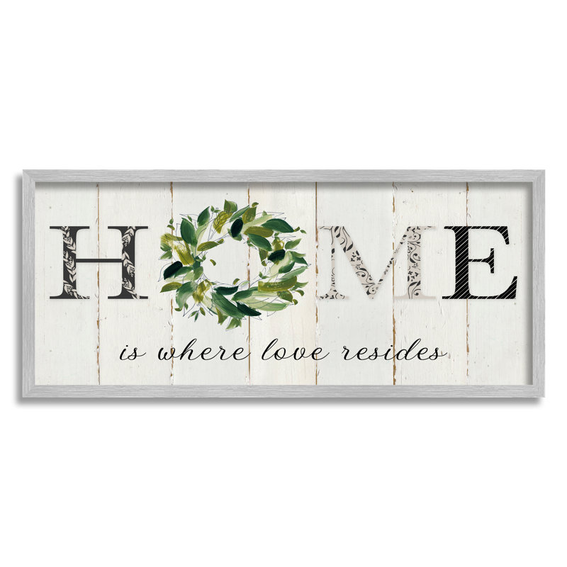 «Home Where Love Resides», charmante affiche de ferme, estampe noire encadrée, art texturé par Carol Robinson