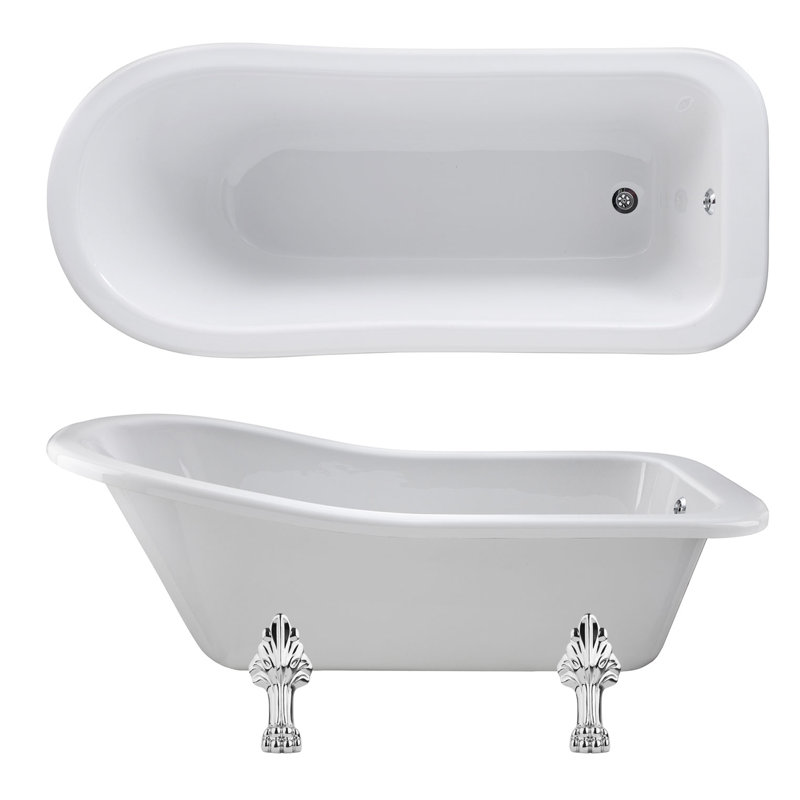 Brockley 1500.00mm x 730mm Soaking Acrylic Bathtub