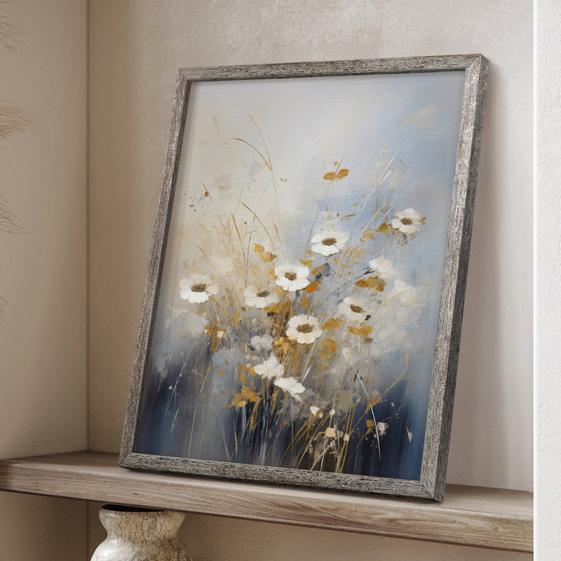 Reproduction encadrée FLORAL Series CCCCXXII - bois massif, H 15 po x l 12 po