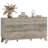 Fluted 9-Drawer Dresser 57''W Wood Wide Chest Of Drawers With Metal Handle, Adjustable Feet-1794197247