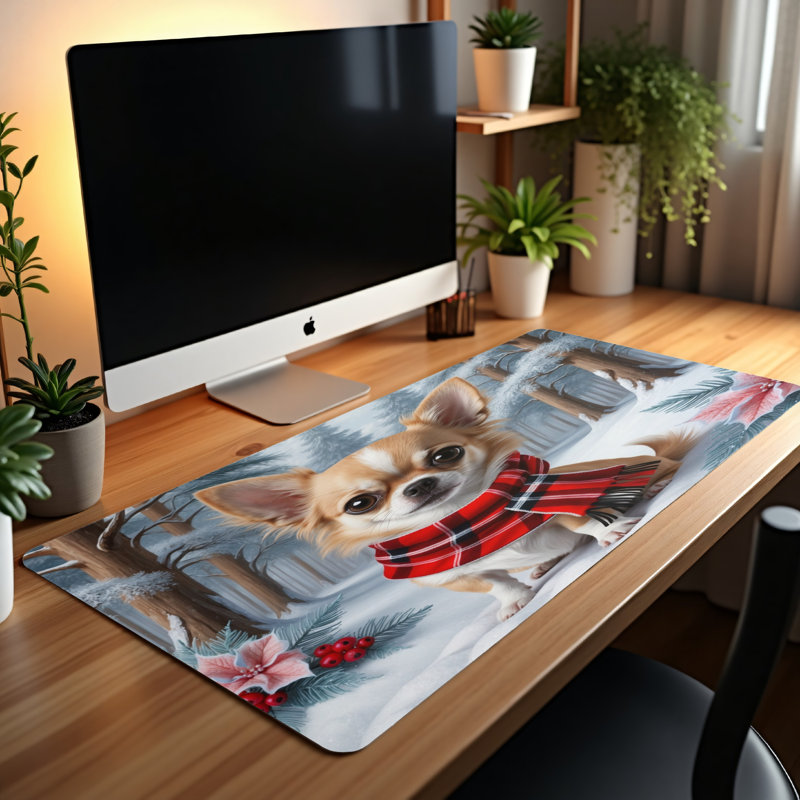 Polyester Desk Pad, 14.4x12.1