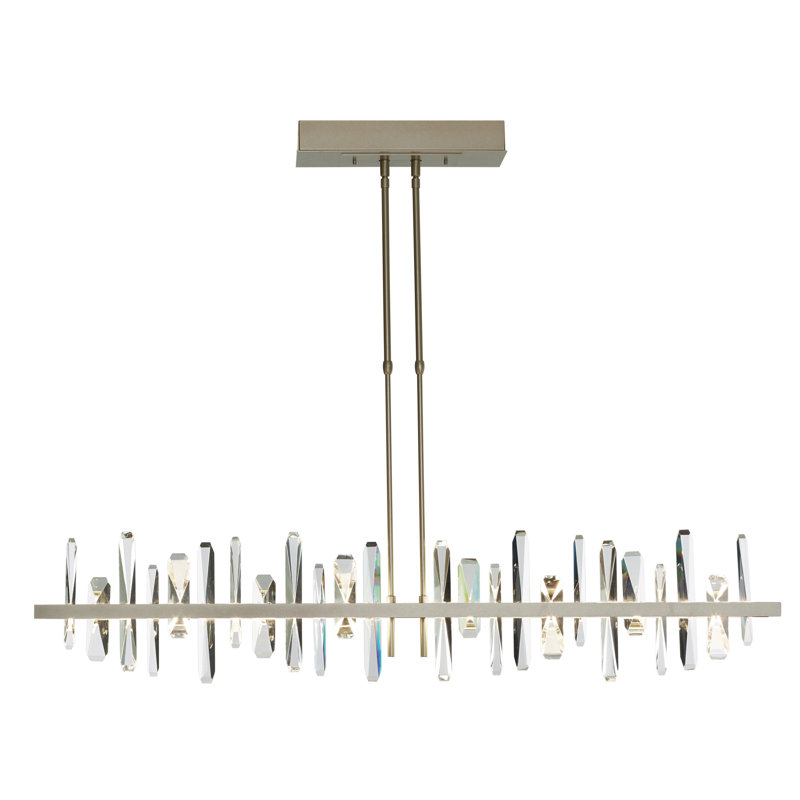 Solitude Kitchen Island Linear LED Pendant, Black