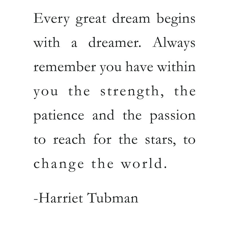 Harriet Tubman Quote - Toile tendue, art textuel, H 24 po x l 18 po