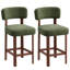 Upholstered Bar Stool with Solid Wood Frame-813538688
