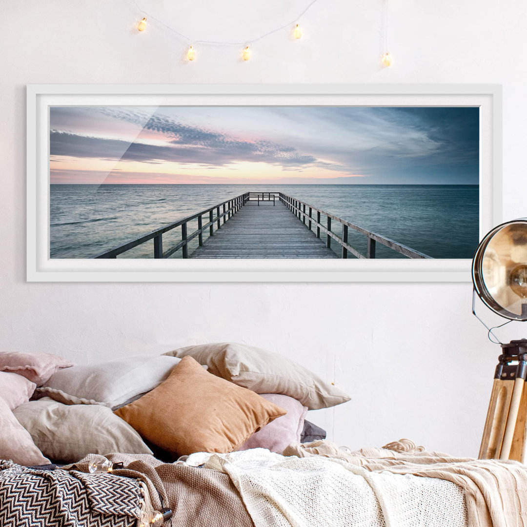 Picture With Frame - Footbridge Promenade - Panorama Landscape - B