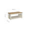 Highgate Sled Coffee Table with Storage-628988620
