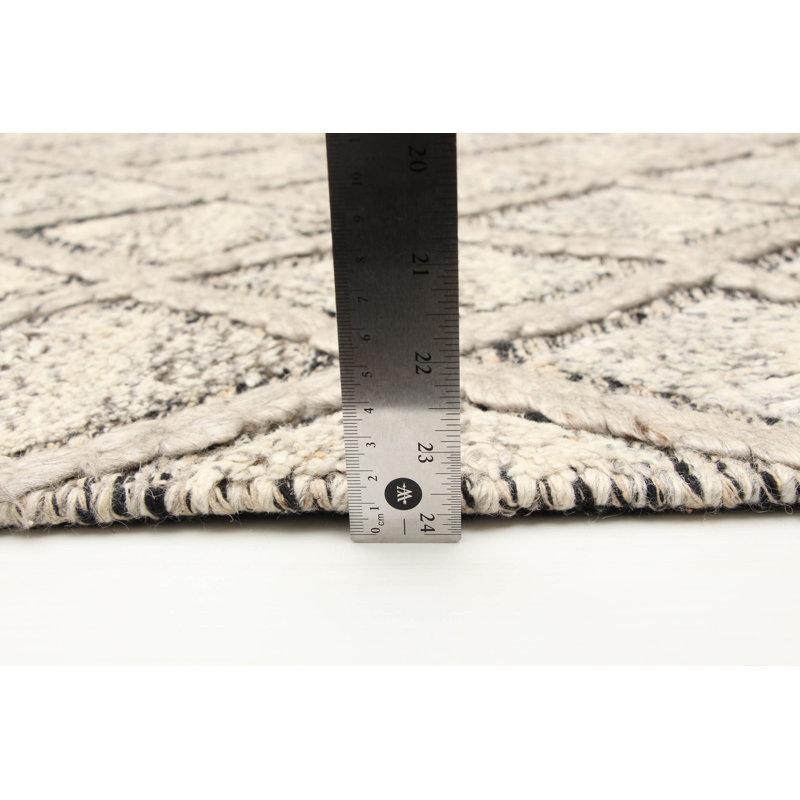 Tapis rectangulaire en laine 5 pi x 8 pi Brailee