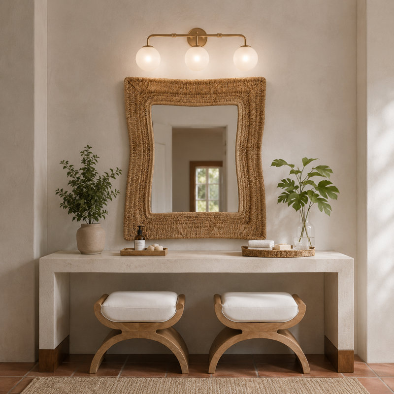 3-Light Dimmable Bathroom Vanity Light