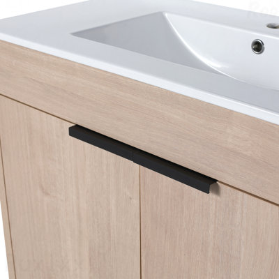 36" Freestanding Bathroom Vanity & 2 Soft-Close Cabinet Doors ((Kd-Packing),Only Including Cabine-Bvb02436plo
