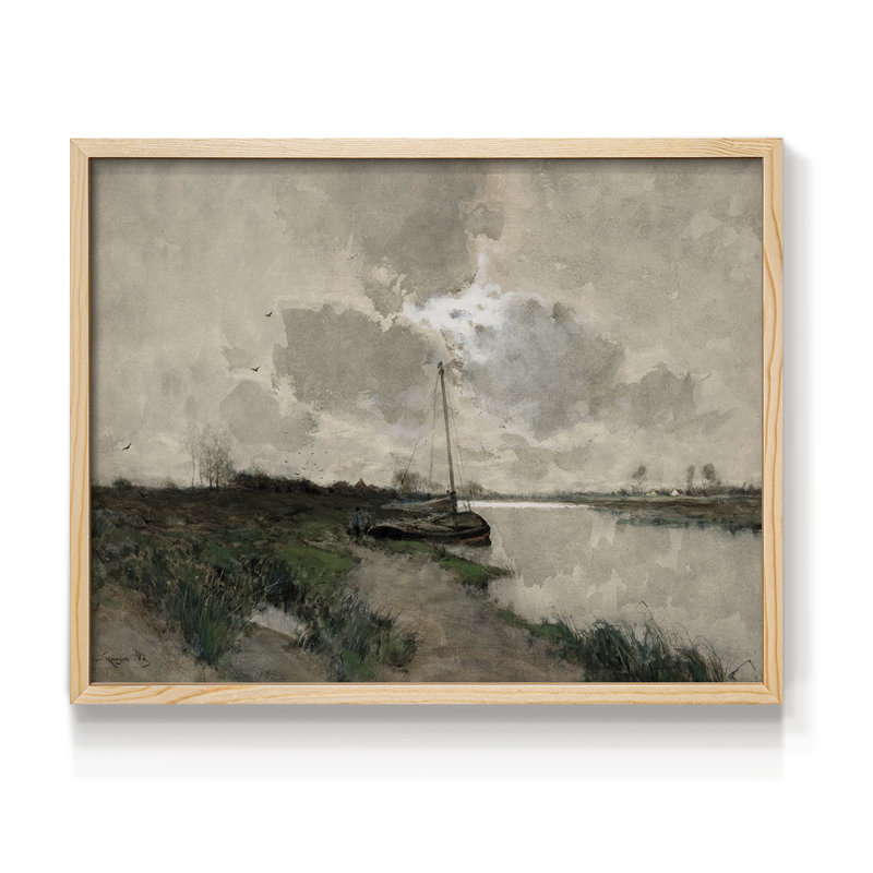 Paysages rétro-CCXCVI-impression encadrée - réaménageable, H 8 po x l 10 po, Naturel