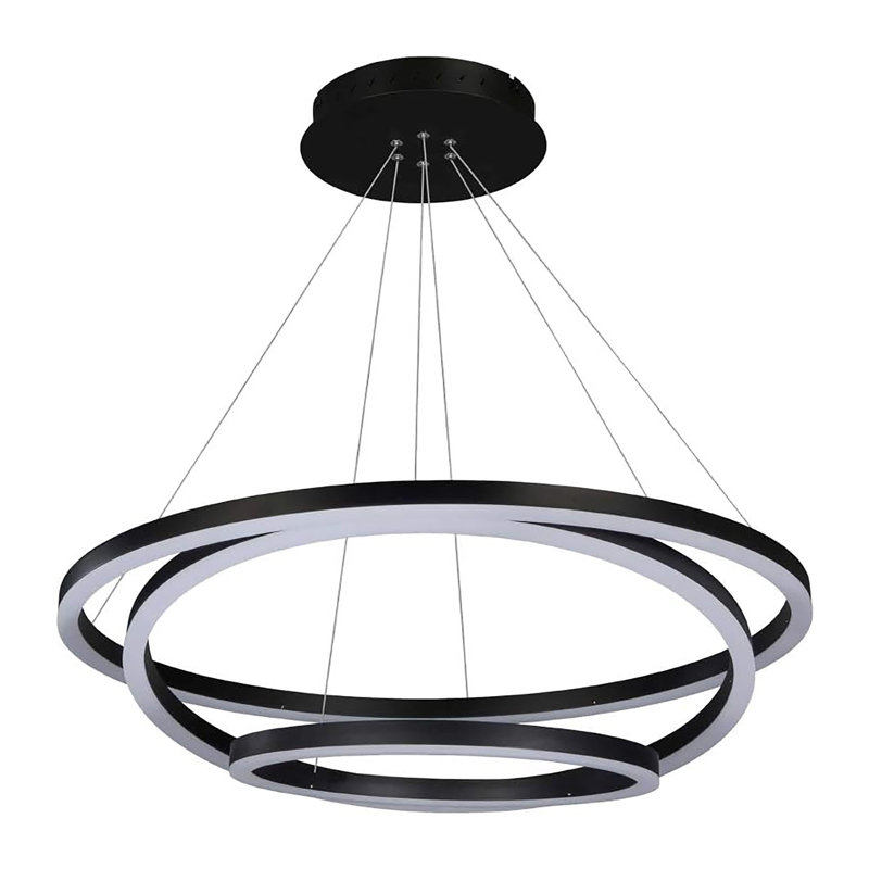 Lustre à DEL linéaire moderne unique à 3 lumières adynn