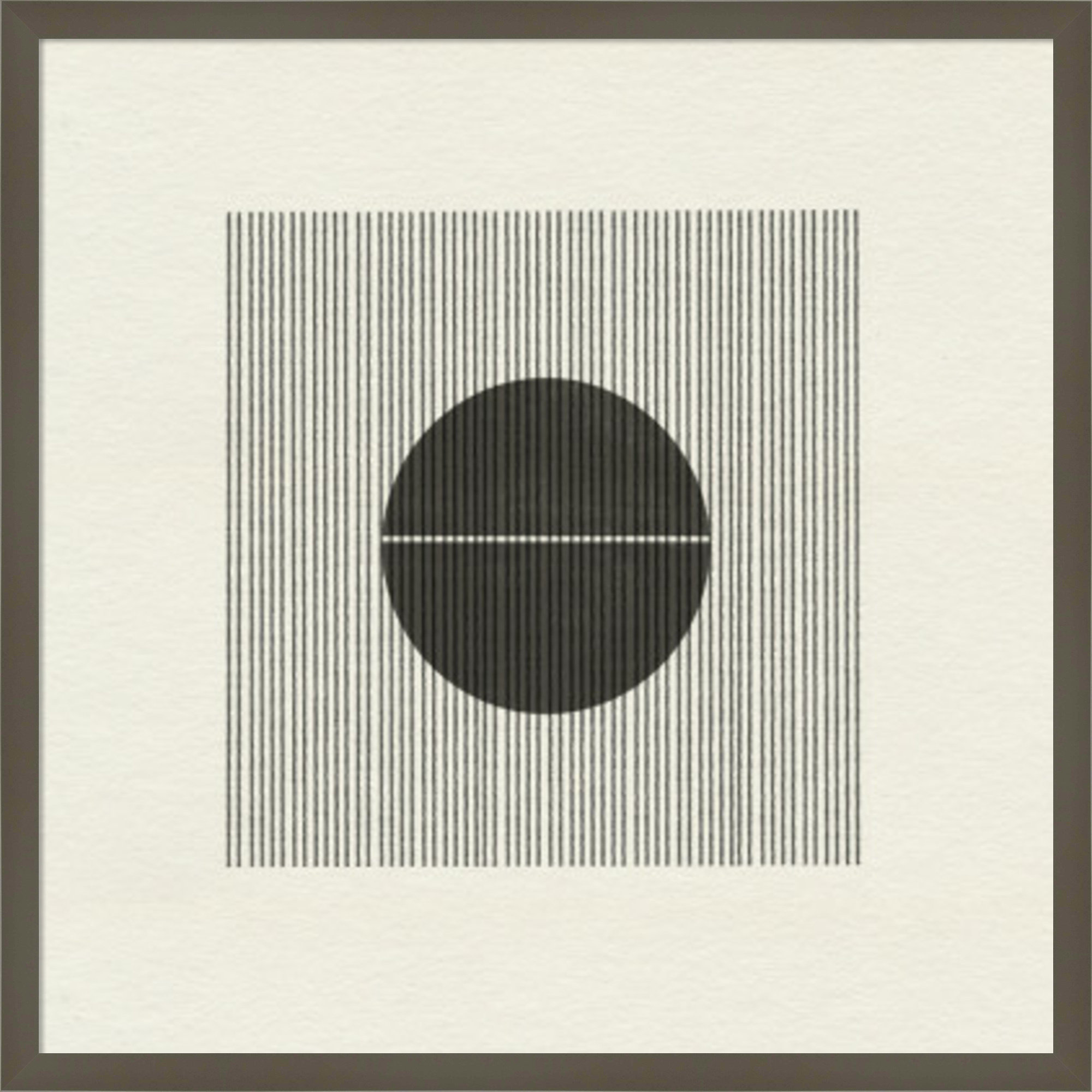 Paper Object No 5 by The Miuus Studio, 25" H x 25" W x 1" D, Black