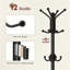 Freestanding 12 - Hook Coat Rack